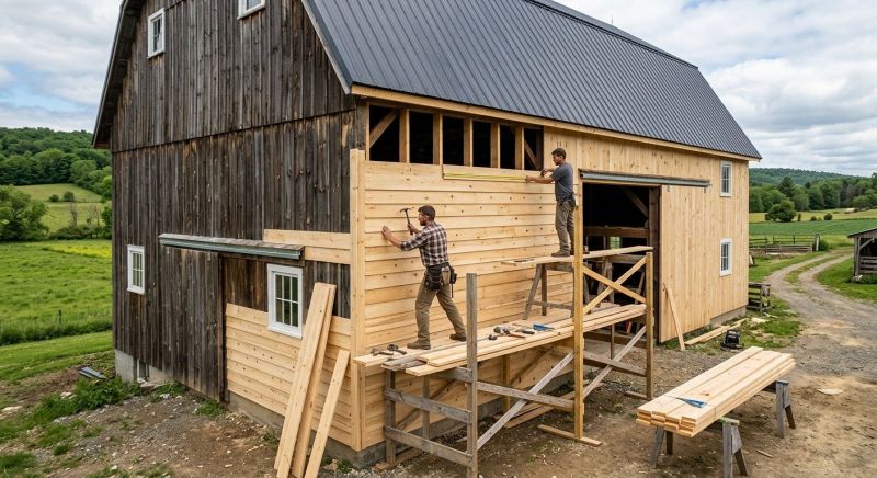Barn Siding Installation in Hollis, NH