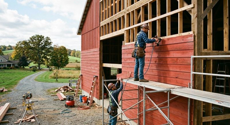 Barn Siding Replacement in Carlisle, MA