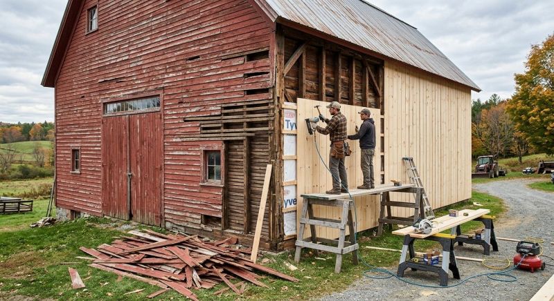 Barn Siding Replacement in North Billerica, MA