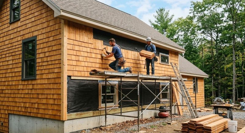 Cedar Siding Installation in Milford, NH