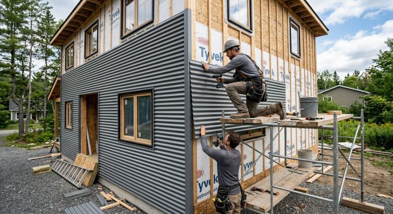 Corrugated Siding Installation in Worcester County, MA