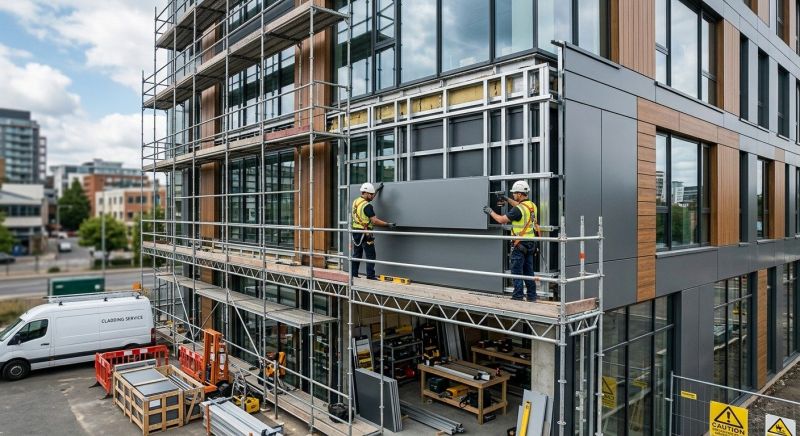 Facade Cladding Installation in Worcester County, MA