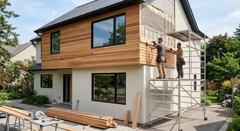 Faux Wood Siding Installation in Bolton, MA