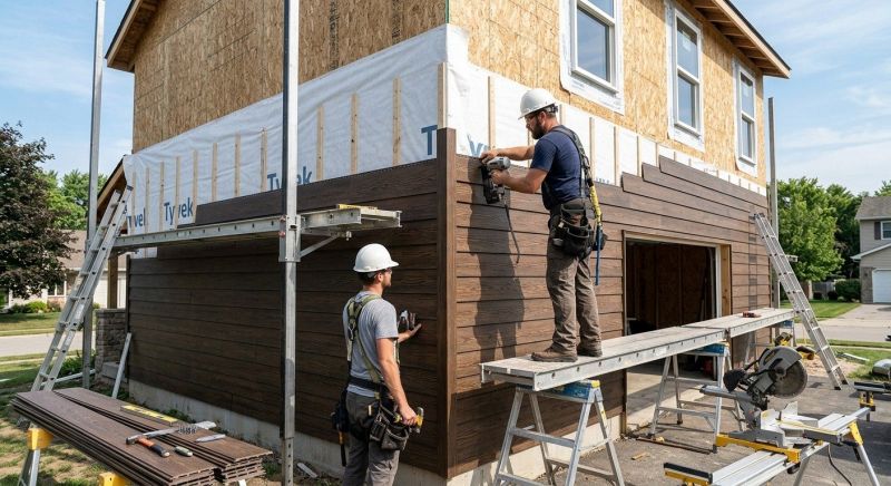 Faux Wood Siding Installation in Dunstable, MA