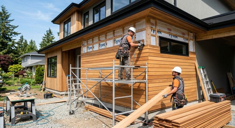 Faux Wood Siding Installation in Worcester, MA