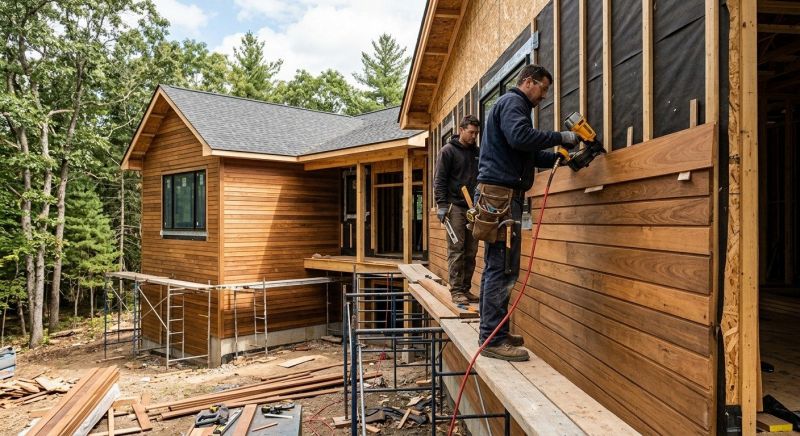 Hardwood Siding Installation in Dracut, MA