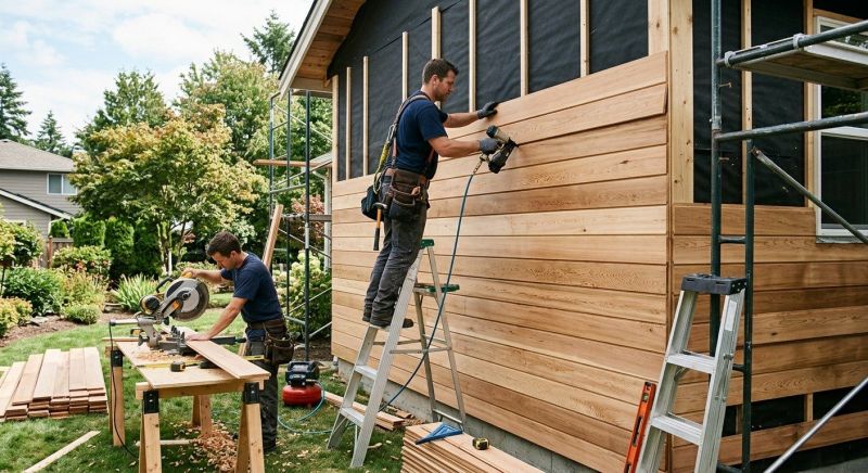 Hardwood Siding Installation in Westborough, MA
