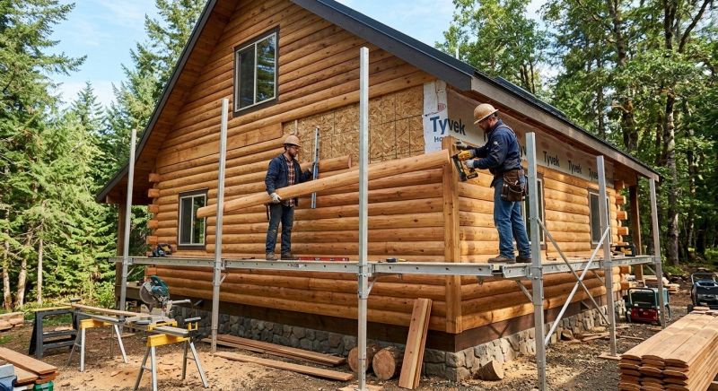 Log Siding Installation in Framingham, MA