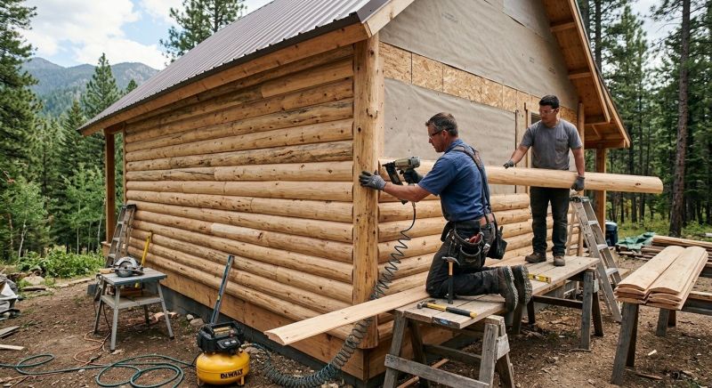 Log Siding Installation in Hollis, NH