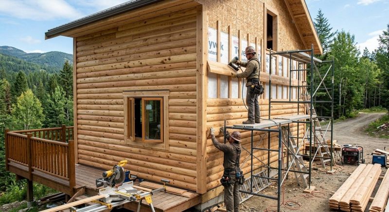 Log Siding Installation in Worcester County, MA