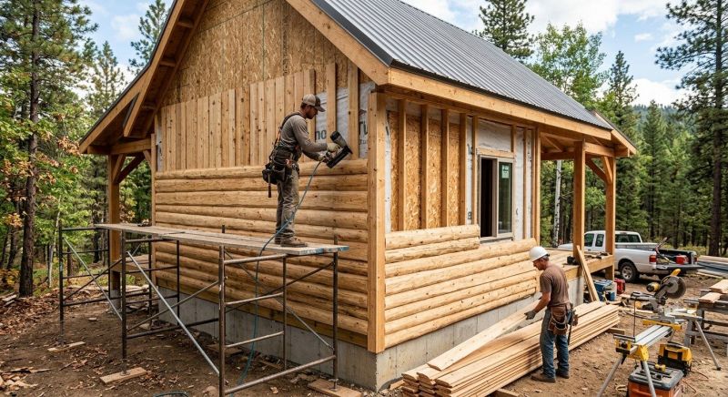 Log Siding Installation in Littleton, MA
