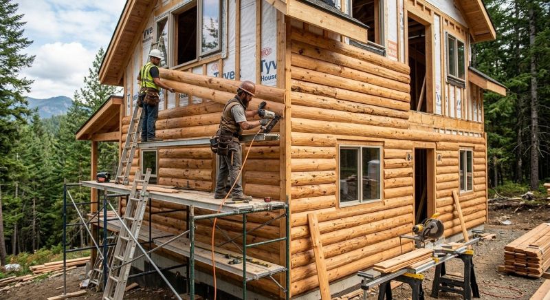 Log Siding Installation in Lowell, MA