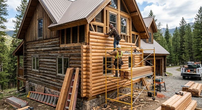 Log Siding Installation in Northborough, MA