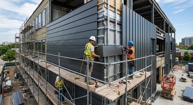 Metal Cladding Installation in Worcester County, MA