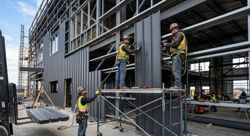 Steel Cladding Installation in Worcester County, MA