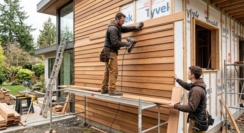 Wood Cladding Installation in Acton, MA
