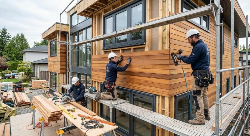 Wood Cladding Installation in Acton, MA