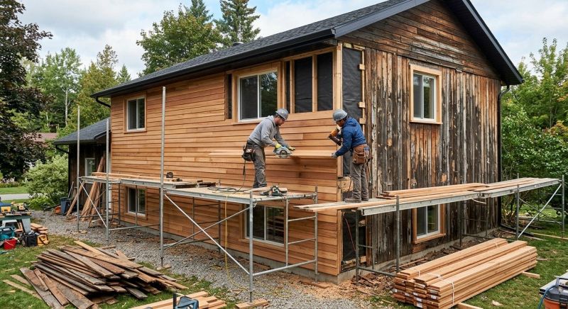 Wood Cladding Installation in Auburn, MA