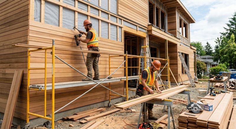 Wood Cladding Installation in Lincoln, MA