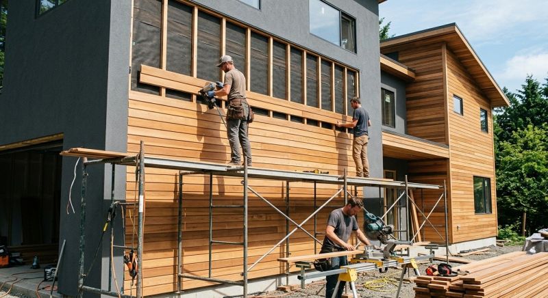 Wood Cladding Installation in Shirley, MA