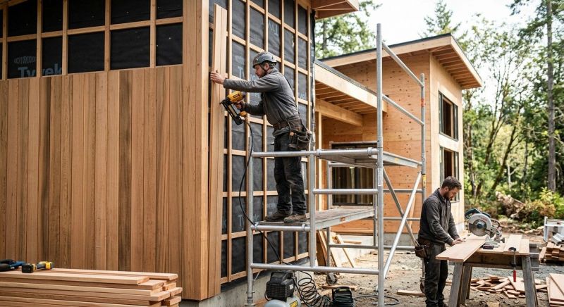 Wood Cladding Installation in Sterling, MA